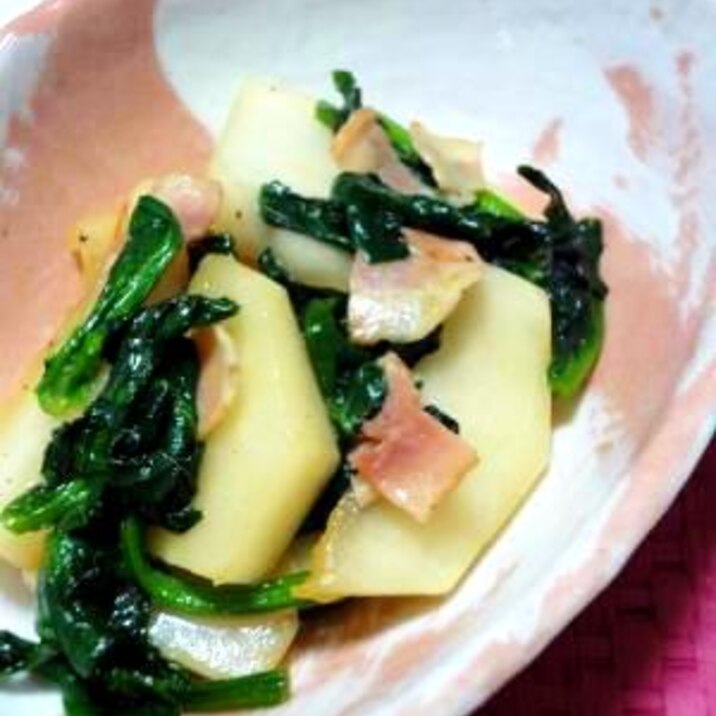 かぶ ほうれん草の炒め物 レシピ 作り方 By もがみか 楽天レシピ